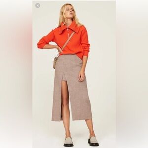 Make houndstooth skirt, size 40